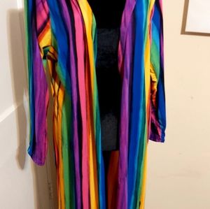 Plussize Multicolor Duster - Size 3X